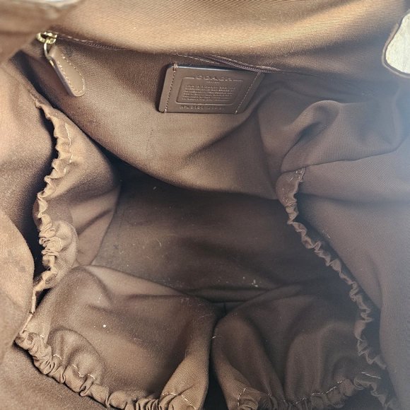 Coach Brown Monogram Backpack - Picture 5 of 5
